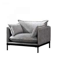 Modern Nordic Living Room Furniture One Seat Single Sofa