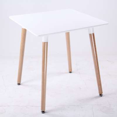 Factory Modern Design Wooden Dining Table With Square Top