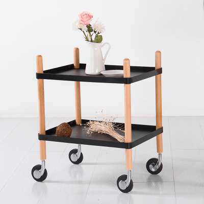 2018 NEW portable 2 layers serving cart dining trolly