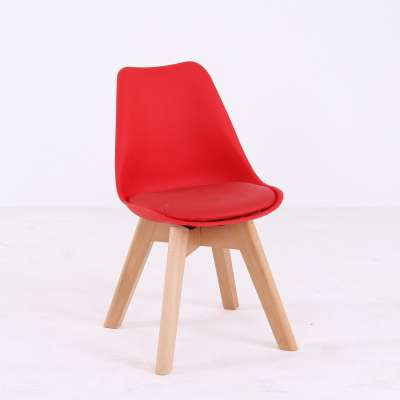 Cheap Wooden Kids Modern Furniture Upholstered Red children chairs