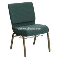 Metal stackable wholesale church chair with kneeler for Christian