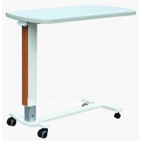 Hospital dining table,,PP aluminium dining over bed table GZC-1