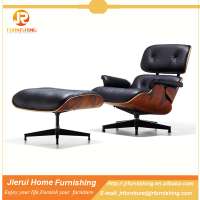 Big size comfortable charles lounge wooden with leather leisure chair JR-1141