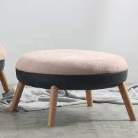 Custom Popular Living Room Furniture Round Ottoman Stool