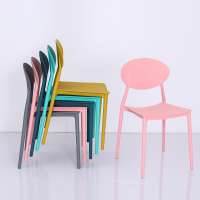 Patented High Quality Modern Dining Furniture Moulded Cheap Plastic Stackable Dining Room Chairs